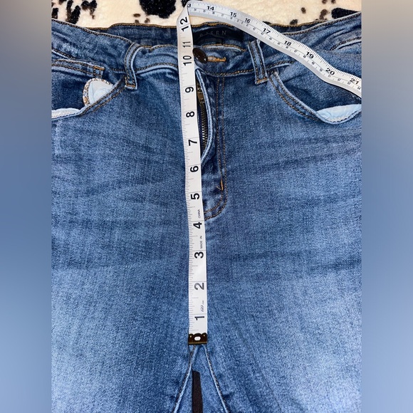 Risen High Rise Distressed Vintage Ankle Straight Leg Jeans Sz. 30/11 - Picture 4 of 10